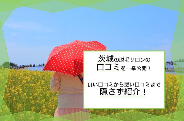 茨城 水戸 つくばの人気脱毛サロンの口コミを比較 全身脱毛 Vio脱毛の料金が安く評判の良いサロンはココ